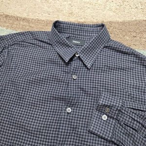 Theory Mens Button Down Long Sleeve Shirt Size Medium